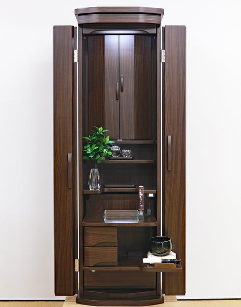 Soka Gakkai Furniture-style Buddhist Altar "Collect" Manually-operated cabinet door Available in 2 colors